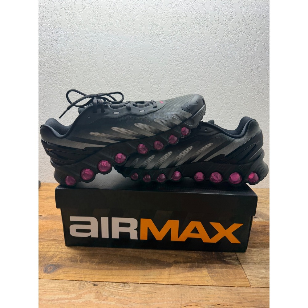 Nike Air Max Dn Smoke Grey Fireberry Black IH4119-004 Mens 12.5 Running Shoes - Picture 5 of 9
